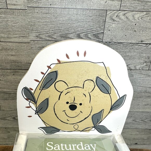 Brand New Disney Pooh Wooden Block Perpetual Calendar - Picture 2 of 6